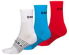 Endura CoolMax Race Sock (Red/White/Blue) (Triple Pack) (3 Pairs) (S/M)